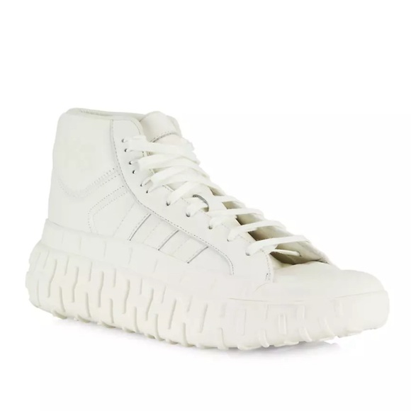 Y-3 Adidas & Yohji Yamamoto leather high top sneakers - Picture 2 of 8